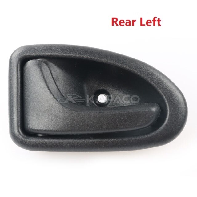 Manija de puerta interior negra LH/RH para coche, manija de puerta interior para Renault TRAFIC Clio 1999-up Scenic Megane: Rear Left 1pc