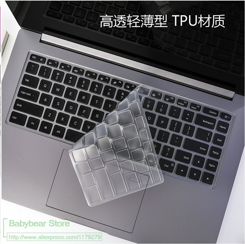 Para Xiaomi mi Notebook Pro 15 15,6 i7-8550U portátil de silicona colorida cubierta protectora de teclado piel portátil de i5-8250U