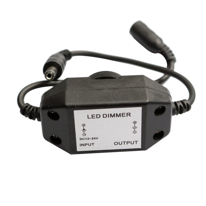 Dc12v-24v mini dimmer led lysstyrke dimmer controller til 3528 5050 5630 enkelt farve led strip fita led lys balck hvid