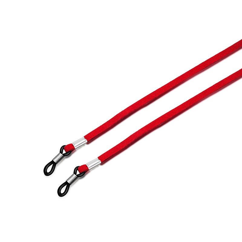 Faux mocka solglasögon sladd unisex glasögon kedja glasögon rem optiska glasögon glasögon lanyard sladdar: Vin, röd