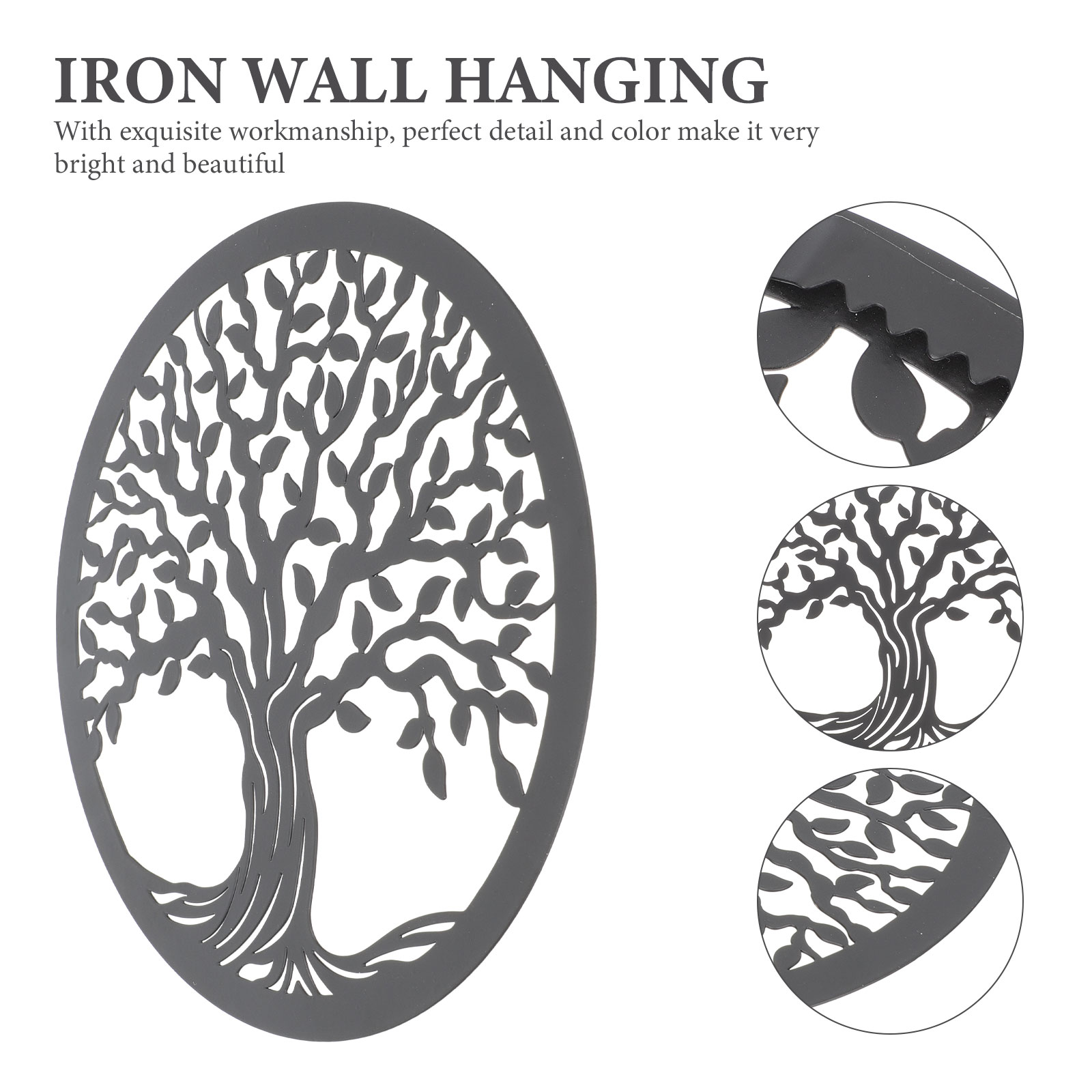 Iron Craft Wall Decor Decorative Metal Wall Ornament Home Garden Wall Pendant