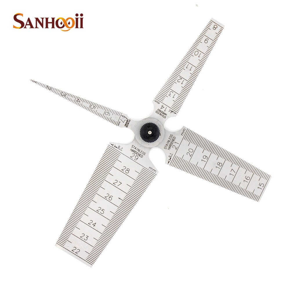 Good Stainless steel 1-29mm Metric Taper Gauge Aperture Scale Wedge Feeler For Drill Hole Measurement Tools Gadgets