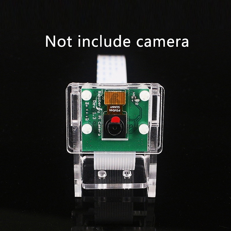 Ov5647 mini kamera akryl hållare transparent webbkamera fäste för hallon  pi 3 kamera
