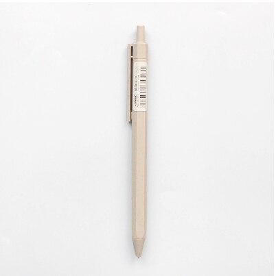 0.5mm Mechanical Pencil Brown, Blue, Green Hexagonal Barrels Automatic Drafting Pencil Wheat Straw Pencil for Writing Drawing: 0.5mm brown
