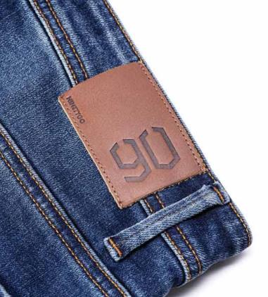 Xiaomi 90fen di alta elastico morbido, confortevole e sottile piccoli jeans diritti di formato 29-36 semplice casual pantaloni selvatici