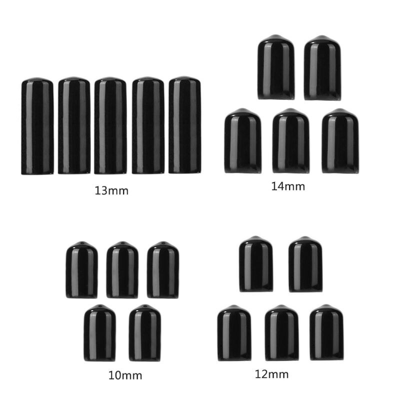 5pcs 10/12/13/14mm Plastic Pool Cue Tip Protector Indoor Club Pub Family Game Snooker Billiard Accessories