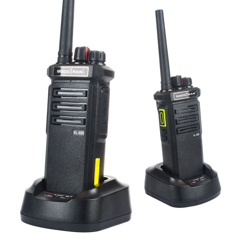 SOCOTRAN Walkie Talkie Intercom Handheld vhf radio 10W High Power 6800MA Lithium Battery 10km Long Standby for Outdoor Hotel