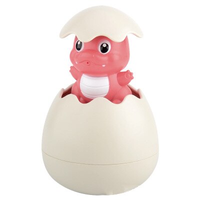 Baby Bathing Toy Kids Cute Duck Penguin Egg Water Spray Sprinkler Bathroom Sprinkling Shower Swimming Water Kids Water Toys: Red dinosaur