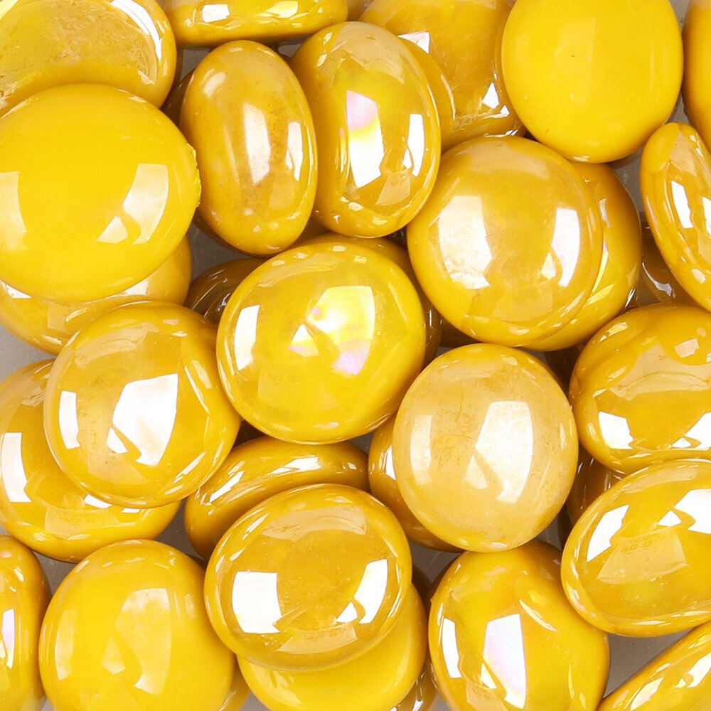 Pierres précieuses en verre opale moyen, 200g/38 pièces, 17-22mm, gouttes de perles, pépites, rouge Orange Opaque, bricolage, mosaïque, artisanat: DO50