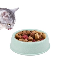 Cuenco para mascotas de 1 unid/3 uds. Fácil de limpiar pajita DE TRIGO cuenco para alimentos para mascotas recipiente de alimentación para mascotas para Gatos Perros alimentador de alimentos para mascotas: Blue