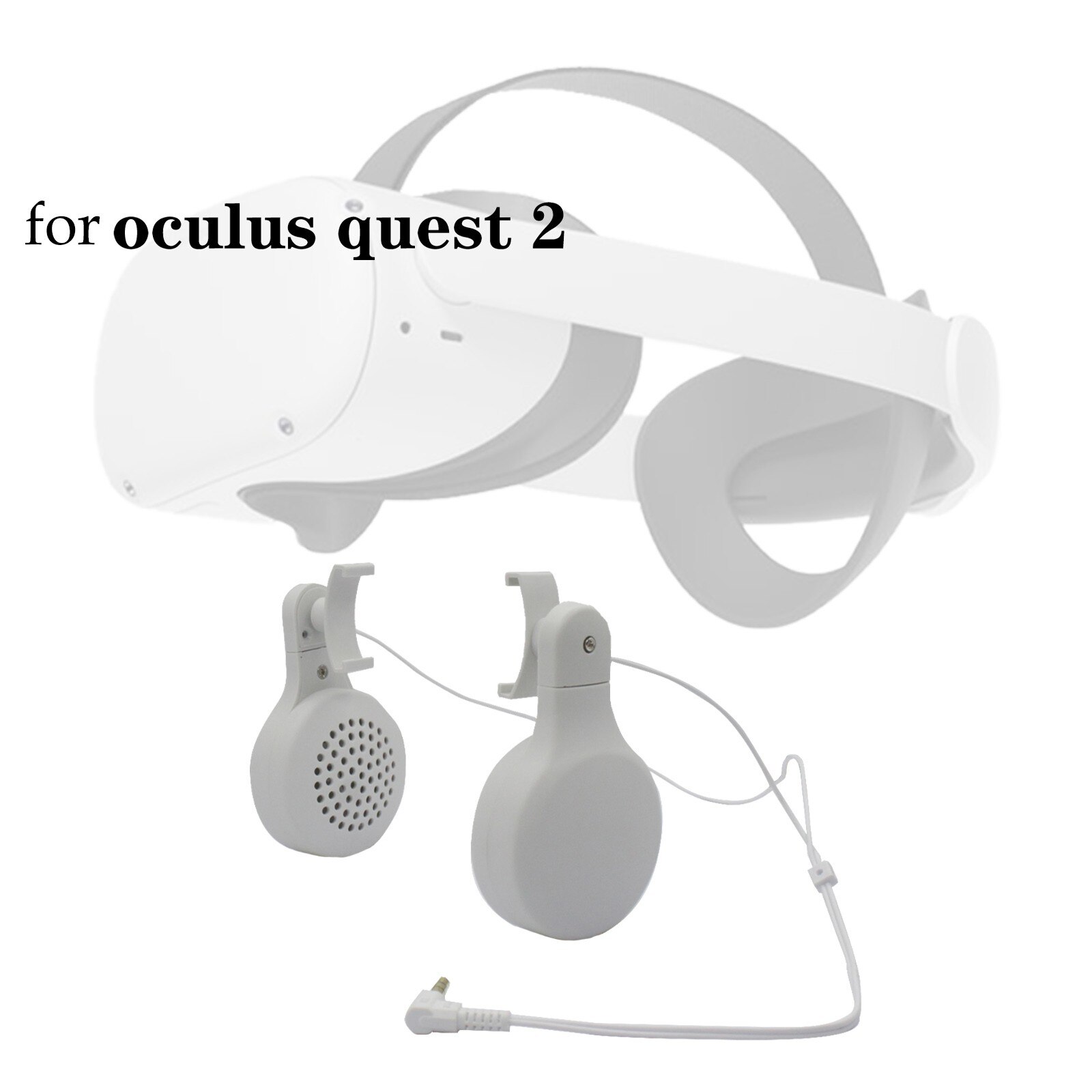 Earphones Headphones For Oculus Quest 2 VR Glass Headset Adjustable Noise Isolating Headphones Nice Sound Headphones: Default Title