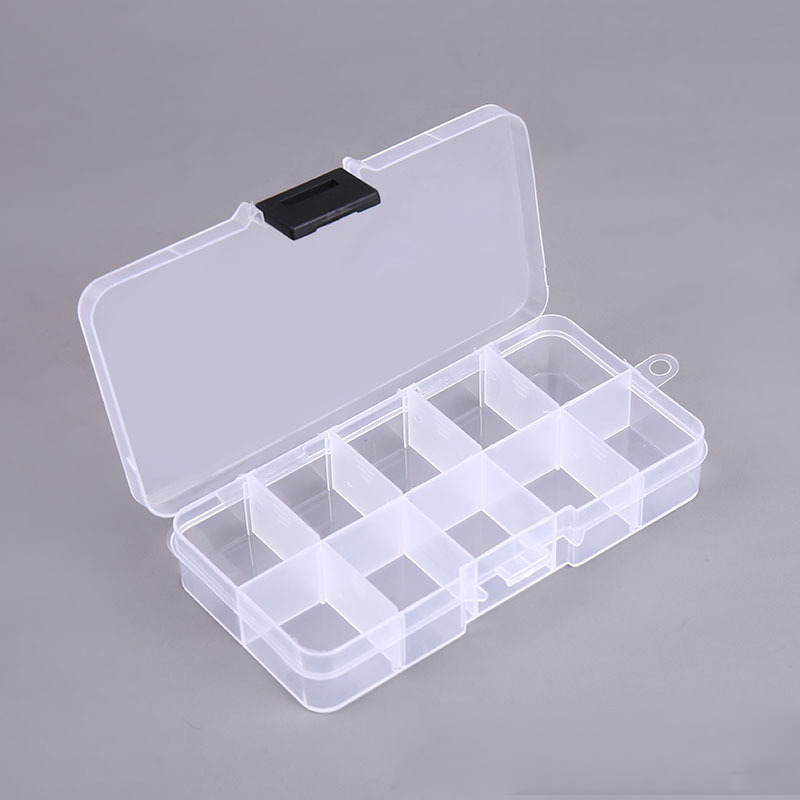 10 siatek Organizer na paznokcie Pudełko do przechowywania Narzędzie Wybierz regulowany Manicure Biżuteria Udekoruj Nail Art Tipsy Pojemnik do przechowywania: plum