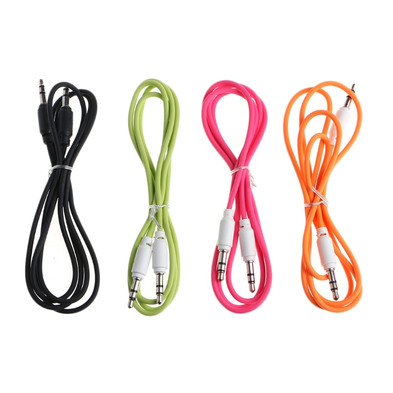 1m 3.5mm Jack Male To Male Audio Auxiliary Aux Cable For Car Stereo MP3 Phone W91F