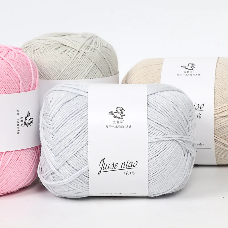 50g High Milk Cotton Yarn, Hand Woven Medium Thick Baby Doll Thread, Handmade DIY Scarf,Hat,Glove,Sweater Crochet Thread