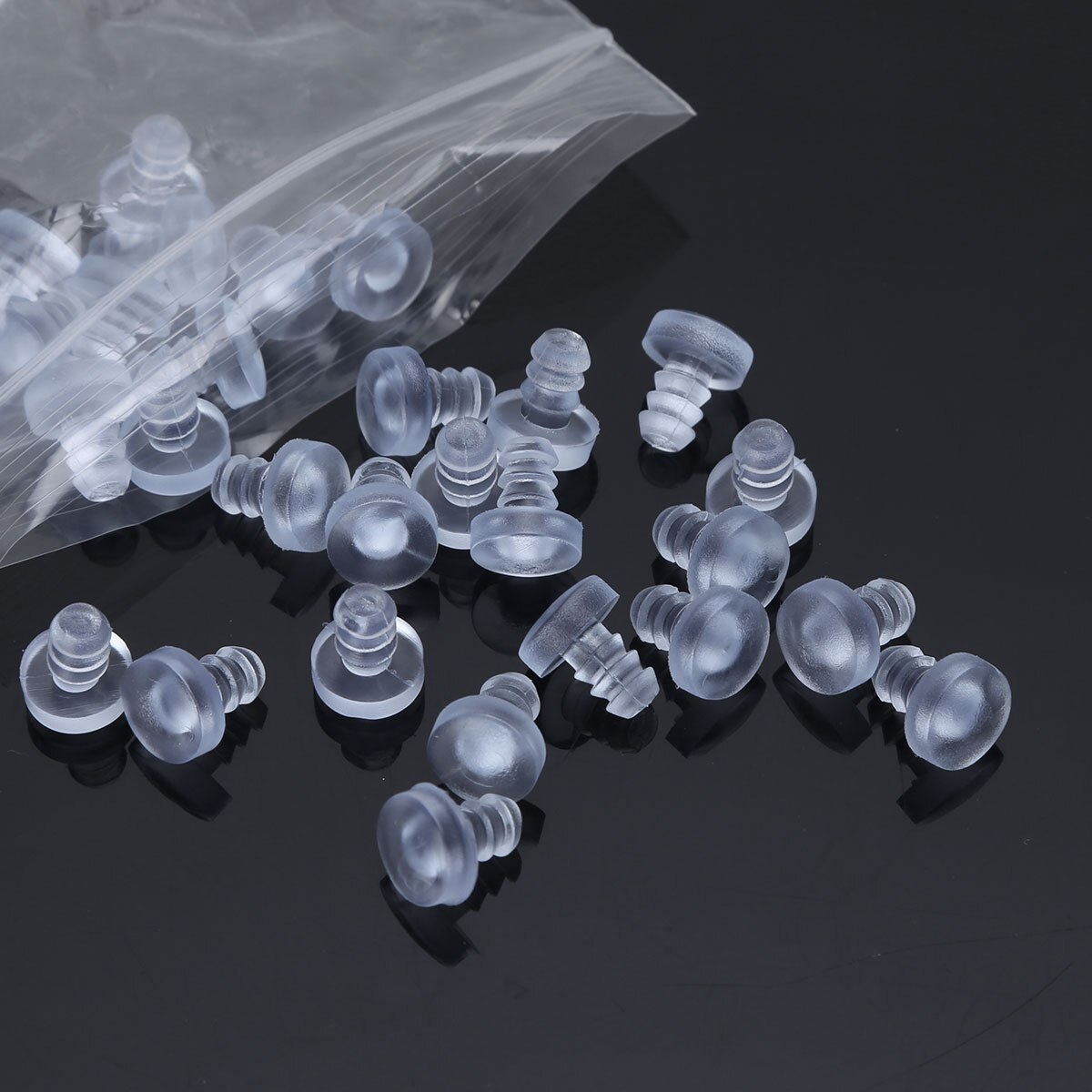 30 anti-kollision glas bordsskiva distanser glidande klart gummi inbäddad plugg lådskåp dörrstång spjäll möbler skydd