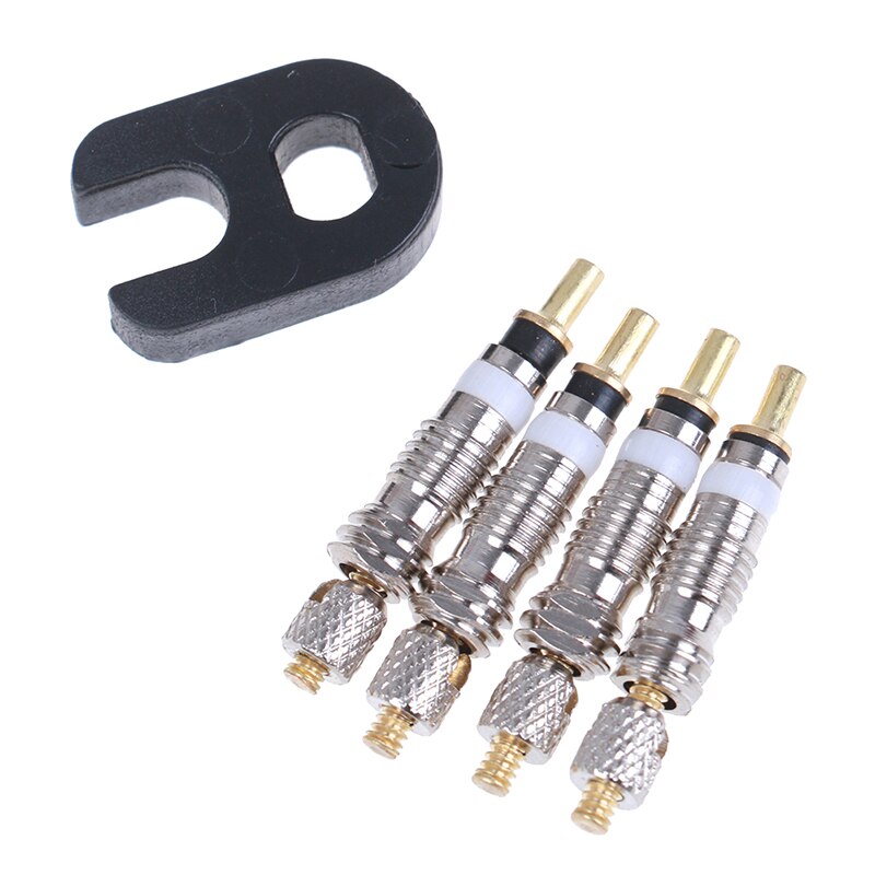 4pcs Detachable Valve Core Replacement for Bicycle Bike Valve French Air Pump Valve