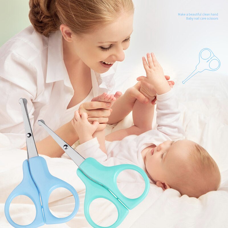 Pasgeboren Baby Handig Baby Care Veilig Nail baby Rvs Veiligheid Nagelknipper Schaar Manicure Cutter Nail Care