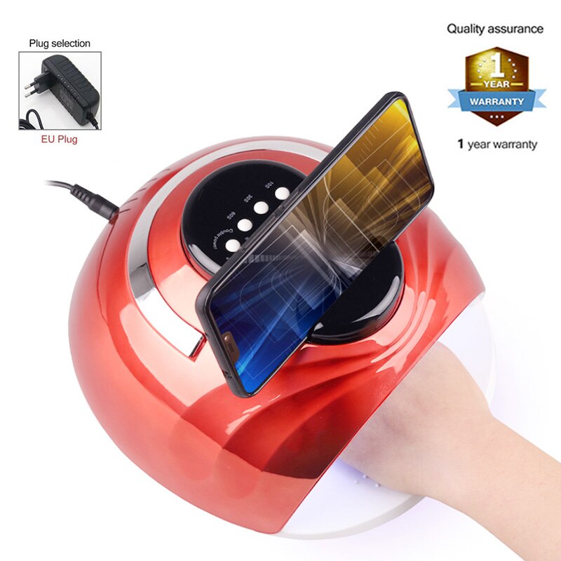 XZM-Lámpara de uñas LED UV de alta potencia, geles Unhas, 42 LED, secador de uñas, herramientas de curado rápido, luz de Gel, 168W: m5plus red-eu