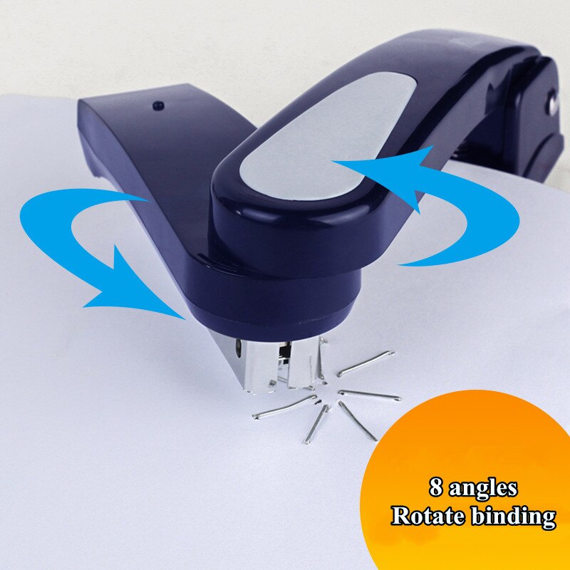 360-degree Rotary Stapler 8-directional Binding 20-page Stapler Center Seam Binding Stapler Stationery Office Binding Supplies