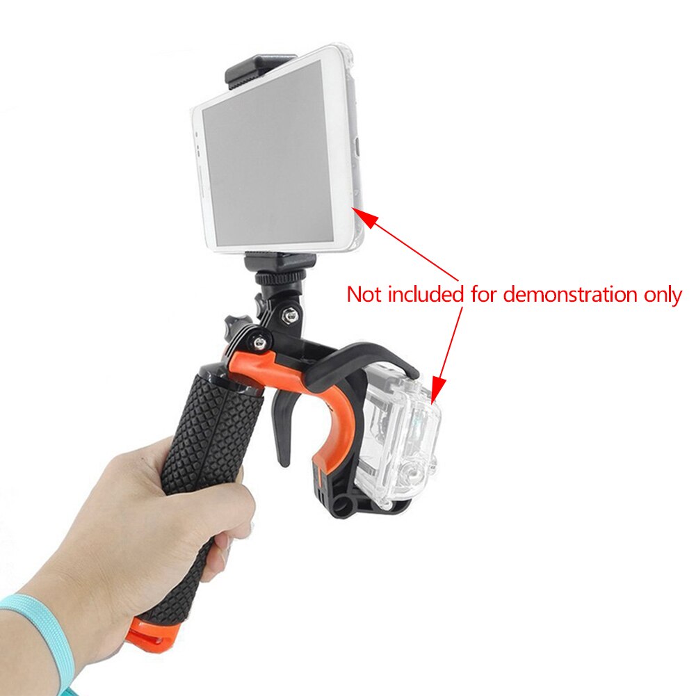 Statief Mount Onderwater Scuba Drijfvermogen Stok Camera Shutter Trigger Selfie Drijvende Telefoon Klem Handheld Hand Grip Voor Gopro
