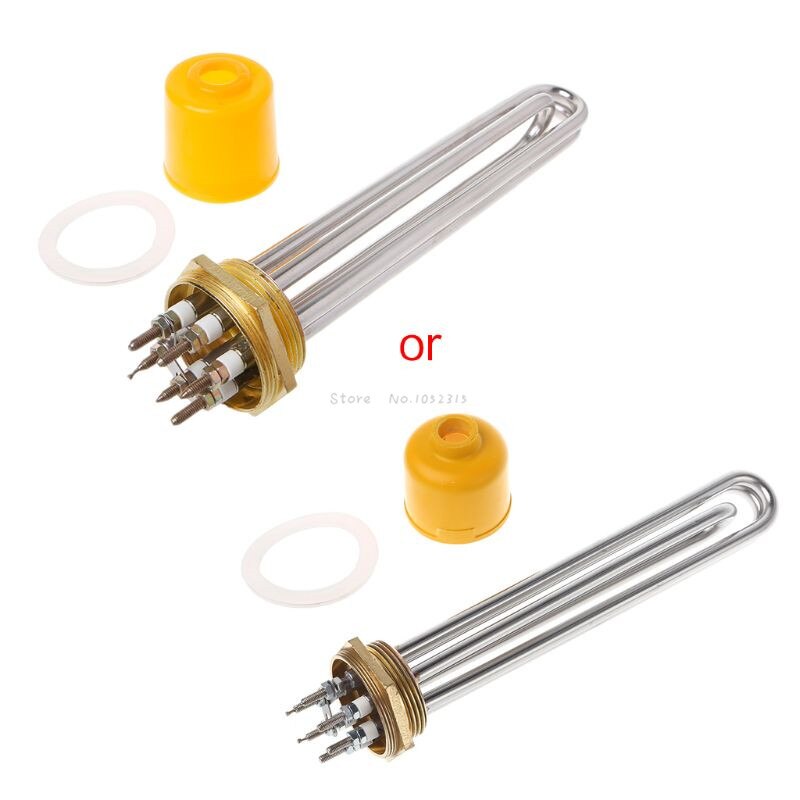 1PC 220V Tri-clamp 2 OD64 Heater SS304 Electric Water Heater Heater Element 260mm/280mm/300mm 3.0 kW / 4.5kW / 6kW