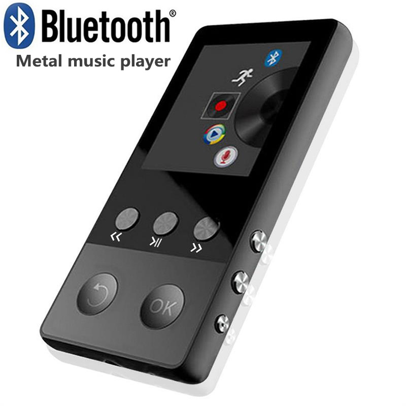 Originele metalen bluetooth  mp3- speler ingebouwde luidsprekers hifi lossless sport muziekspeler recorder e-book fm radio ondersteuning tf-kaart