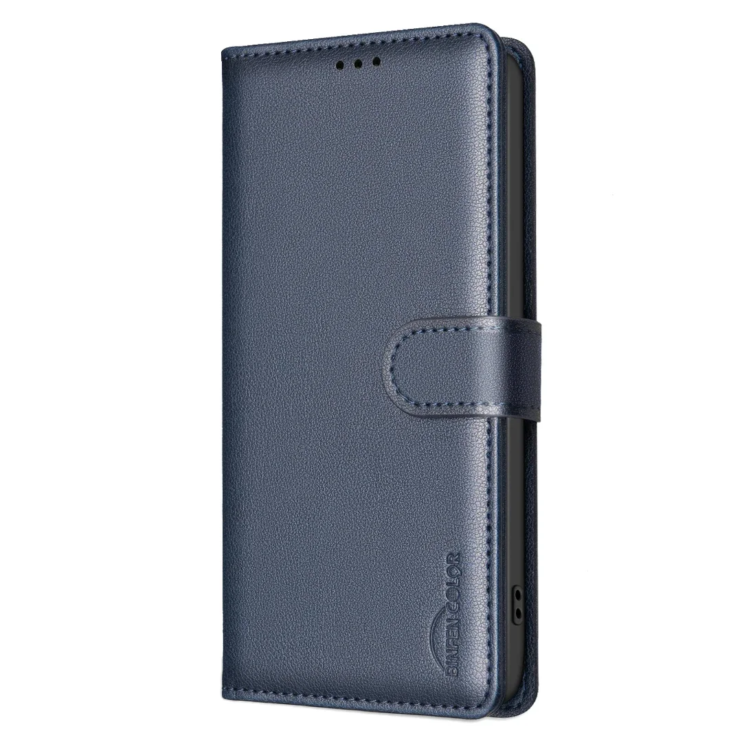 Business Leather Case for Infinix 50 Pro 4G Note 40 Pro Plus 4G 5G Flip Wallet Card Holder Cover: Blue / For iPhone 16