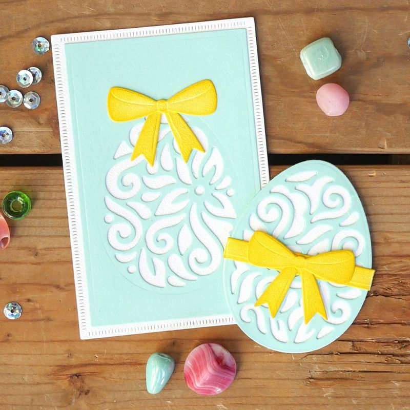 Easter Eggs Metal Cutting Dies Set - Carbon Steel For Card Making & Scrapbooking