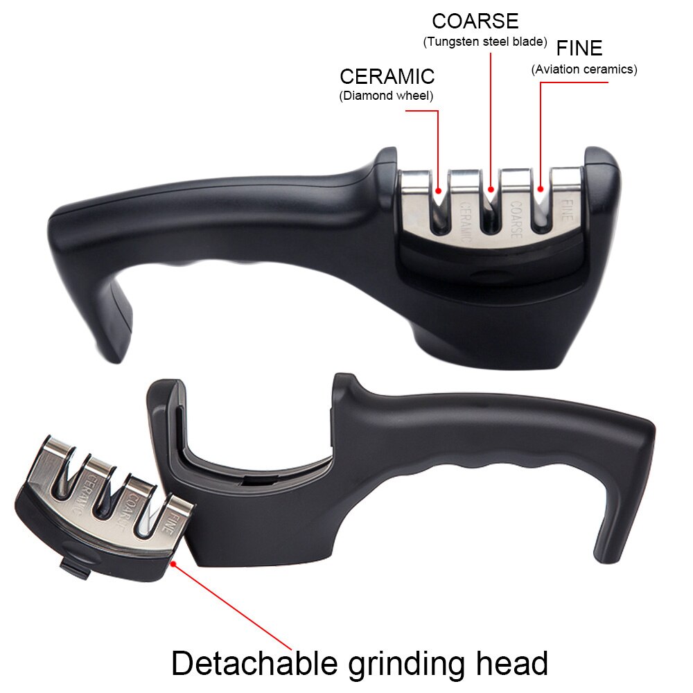 3 Stages Knife Sharpener Sharpening Stone Grinder Knives Whetstone Tungsten Diamond Ceramic Sharpener Tool^1