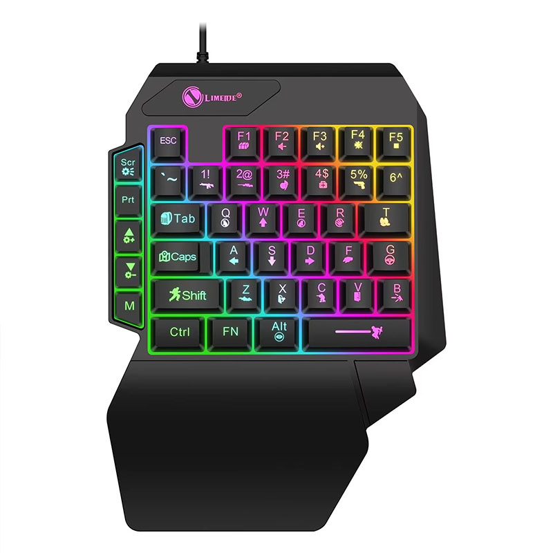 Diyeeni eenhandig gamingtoetsenbord, mechanisch gamingtoetsenbord met
