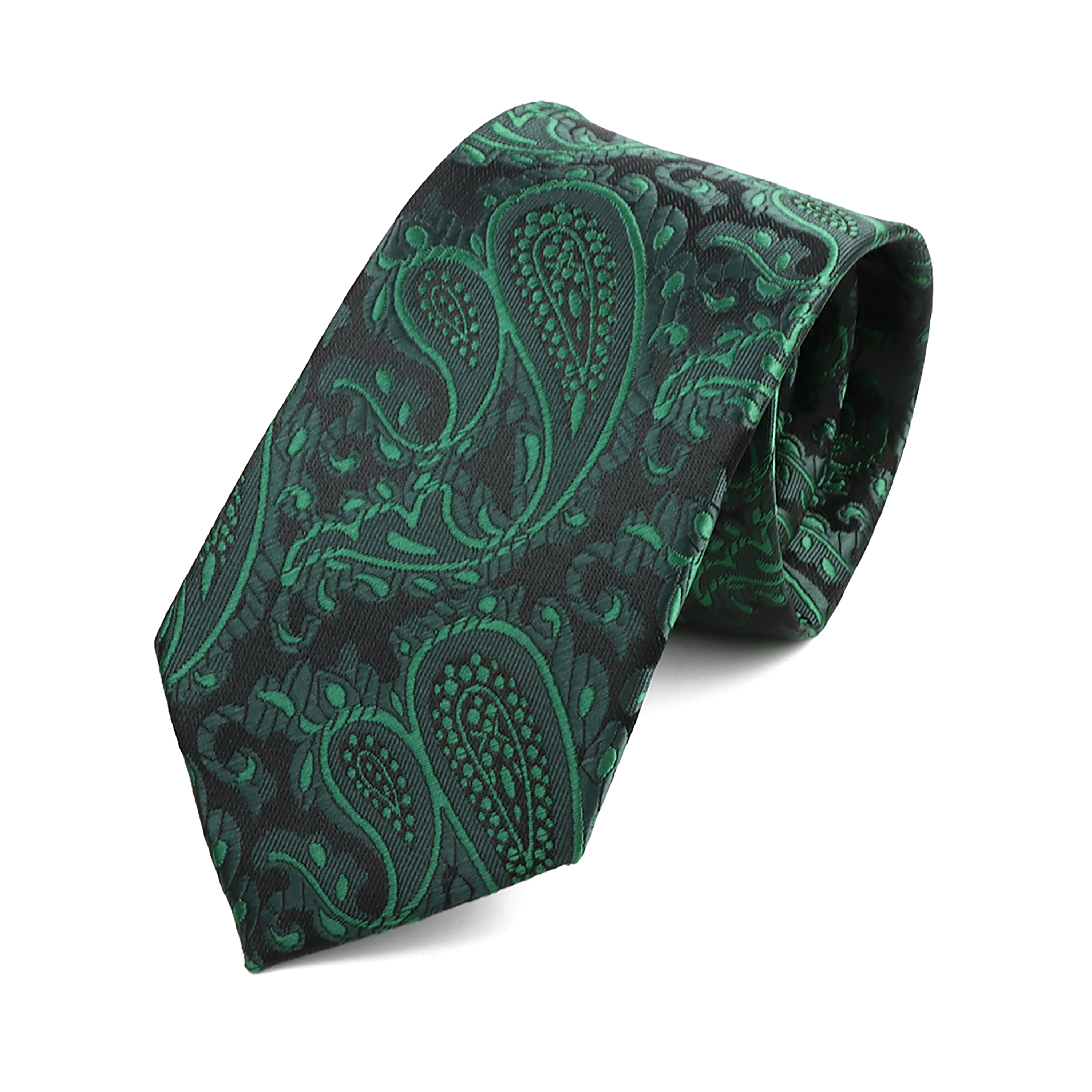 Paisley Mannen Stropdas Klassiek Rood Blauw Groen Luxe Jacquard Stropdas Bruiloft Dagelijkse Slijtage Bruidegom Shirt Pak Das