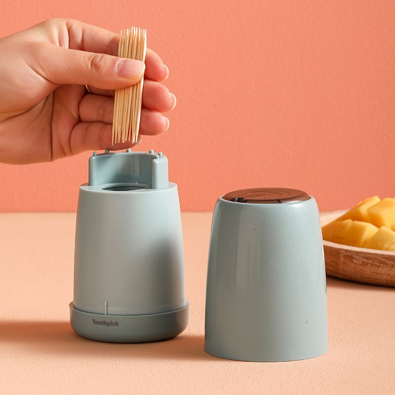 Bence INS Press Toothpick Box Home Automatic Pop-up Toothpick Dsipenser Container Household Table Toothpick Storage Box