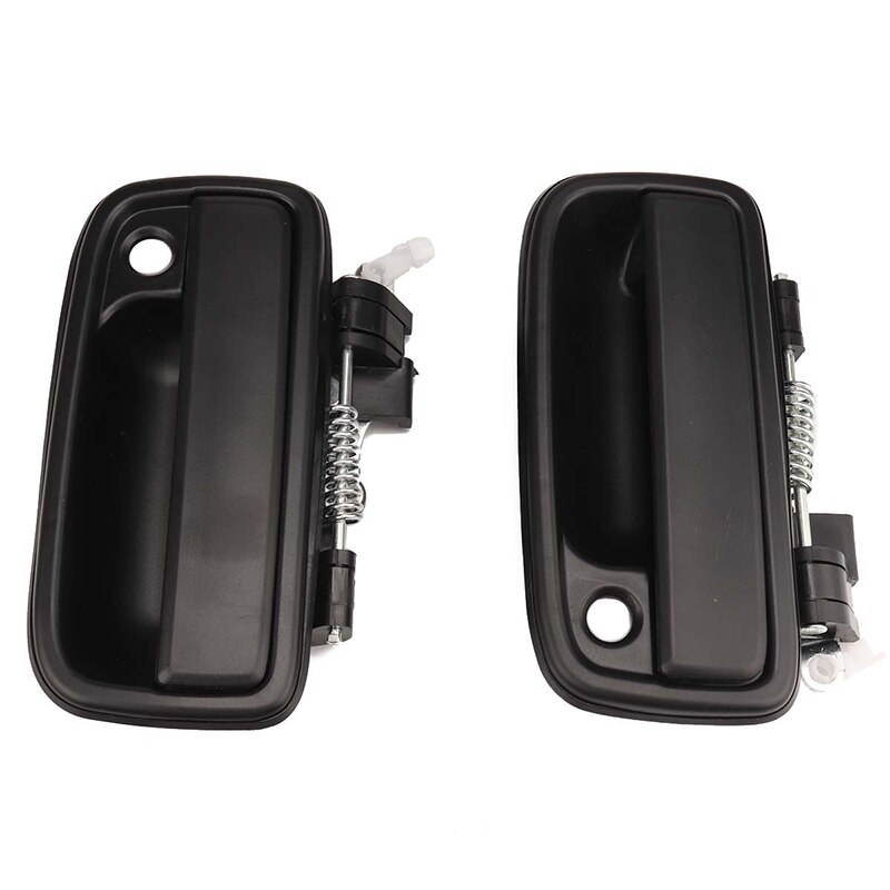 Door Handle PAIR Front Outer Black Fits Toyota HILUX 11-14 Ute