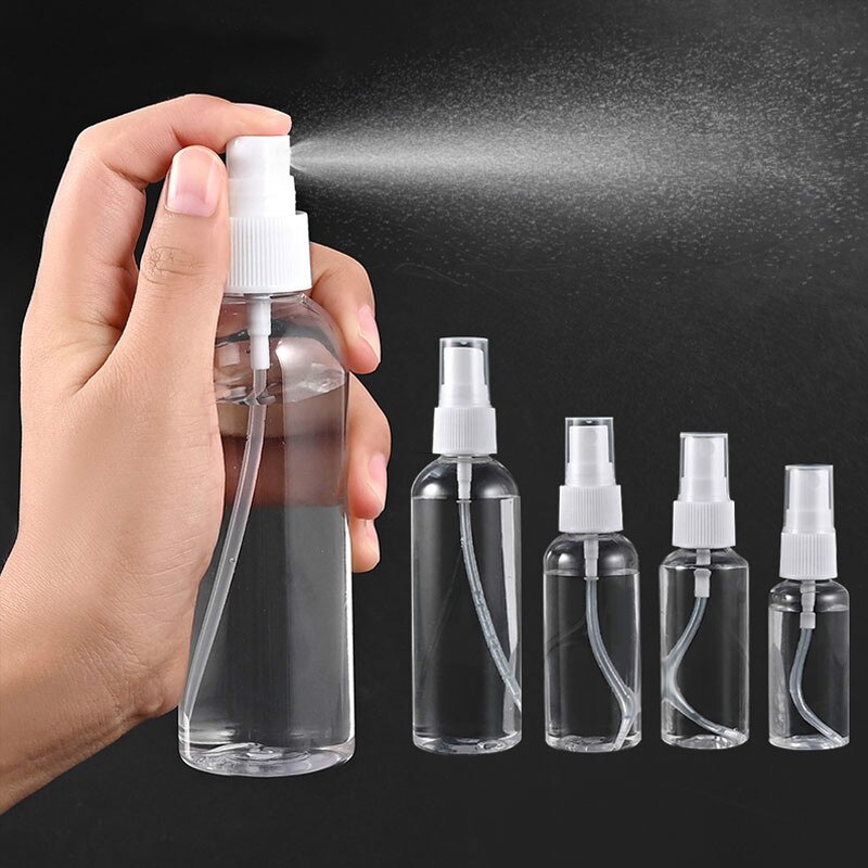 20/30/50/100ml Refillable Bottles Empty Spray Bottle Portable Travel Container Transparent Plastic Perfume Bottle spray Atomizer