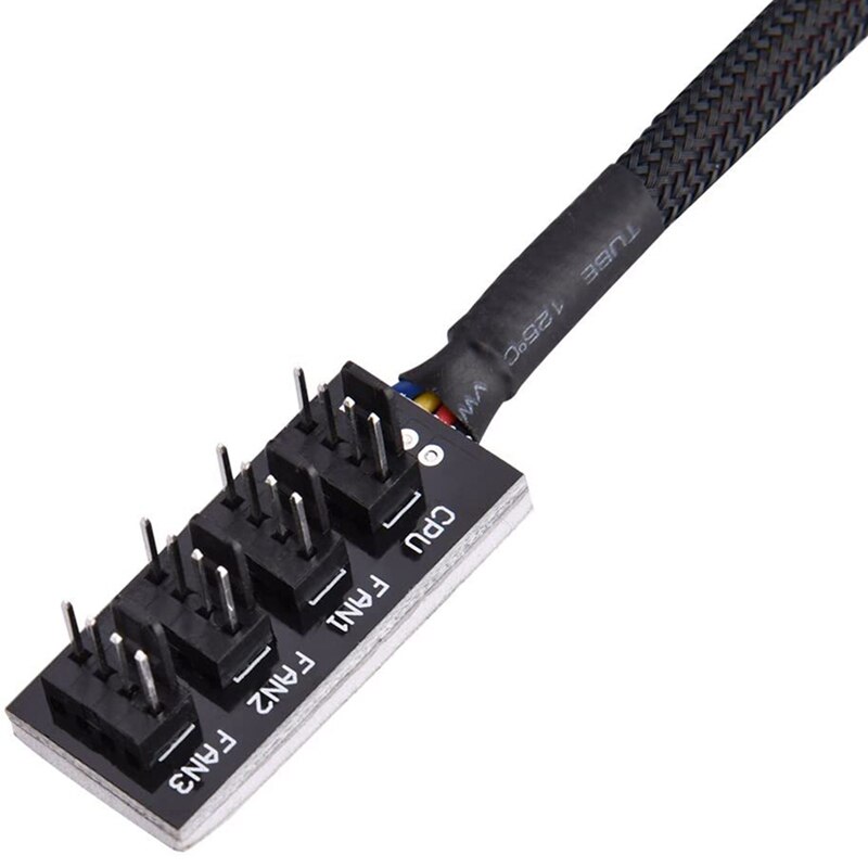 1 st st cpu kylare kylfläkt kylfläns & 1 st pwm fläkthub multiplexer anslutningskabeladapter