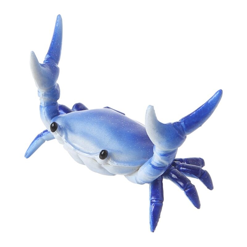 Japanese Cute Crab Pen Holder Weightlifting Crabs Penholder Bracket Storage Rack Stationery: Blue