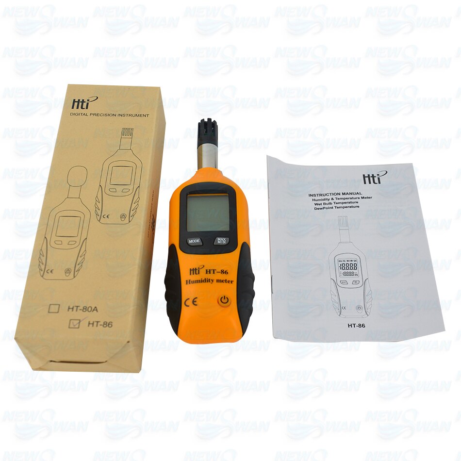 Digital Indoor Outdoor Thermometer Hygrometer Temperature Humidity Meter HT-86 LCD Screen Display