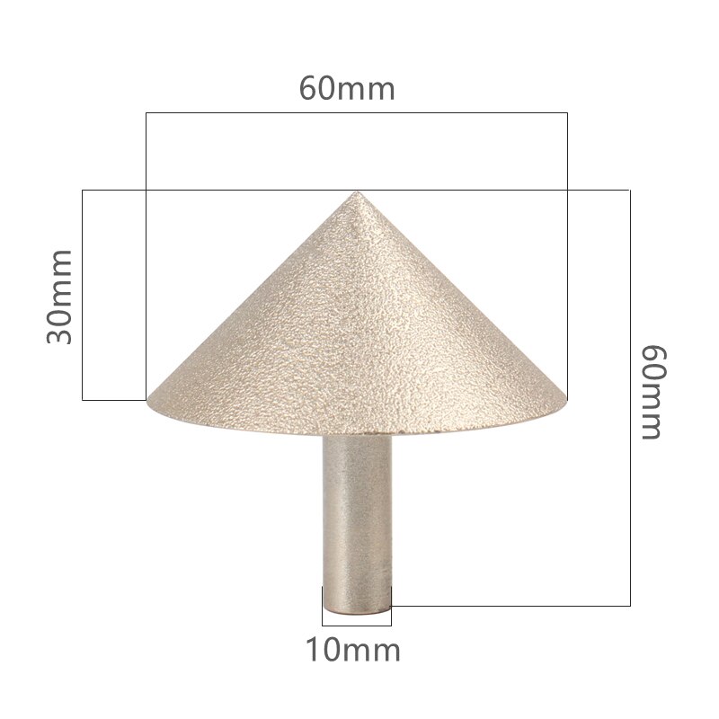 20-60mm 90 degree Vacuum Brazed Diamond Countersink Chamfering Tool drill bit For Tile Marble Granite Quartz Stone: 60mm