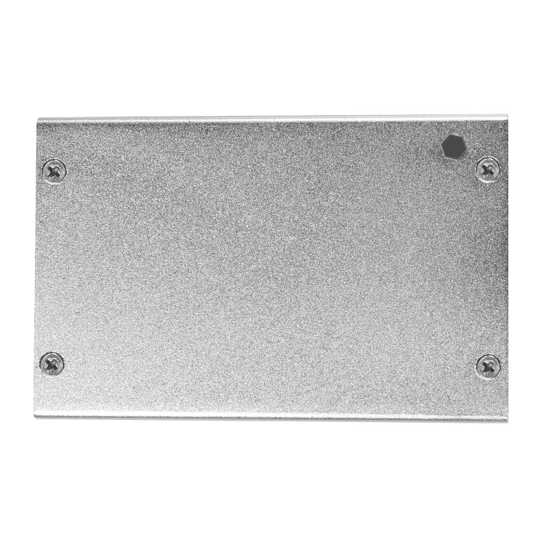 Boîtier en aluminium argenté, boîtier métallique + ventilateur de refroidissement 5V / 3.3V + vis + Kit de boîtier de dissipateur de chaleur pour Raspberry Pi 3 modèle B +