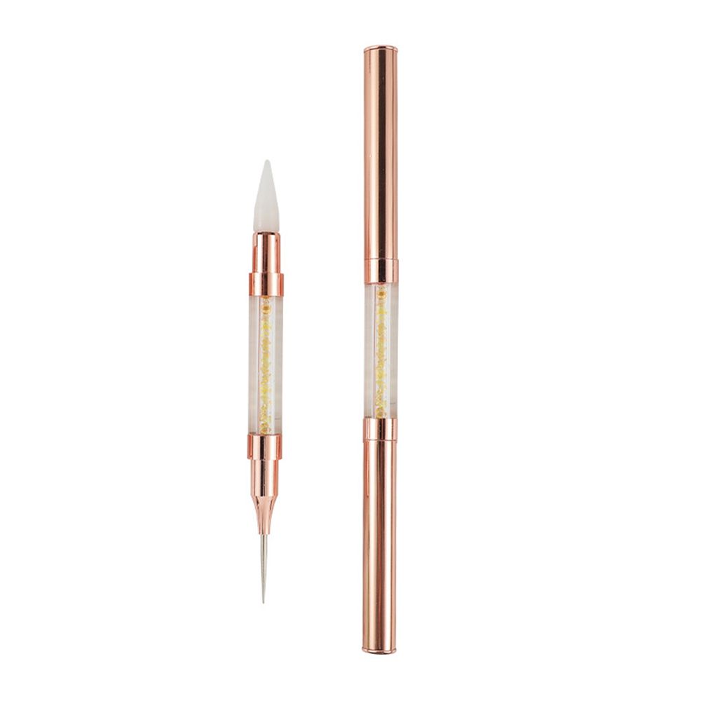 Dual-ended Nail Art Dotting Pen Crayons Stippling Point Drill Pen Acrylic Self-Adhesive Rhinestone Picker Wax Manicure Tools: I