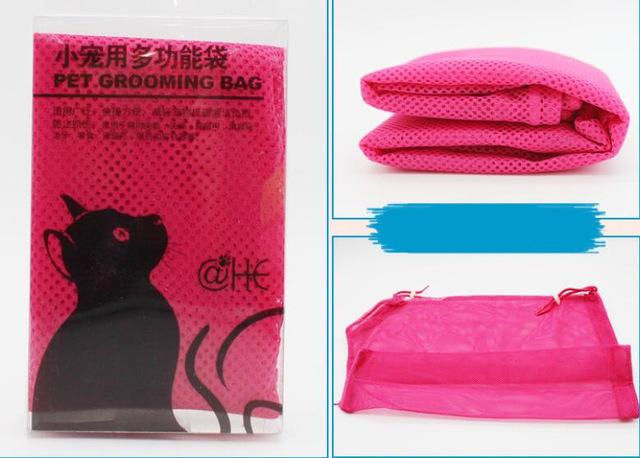 Multifunctionele verzorgingstas voor katten, nageltas voor katten, badtassen voor katten, accessoires voor katten, producten voor huisdieren, schoonmaakproducten voor katten: Rood