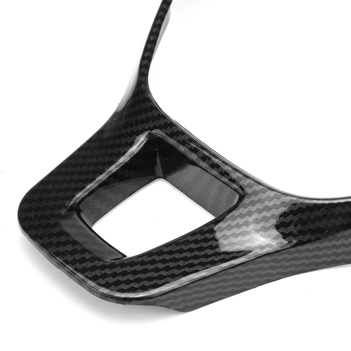 Embellecedor para volante de coche con apariencia de fibra de carbono, marco decorativo para Volkswagen VW Golf GTI MK7 MK6 MK5