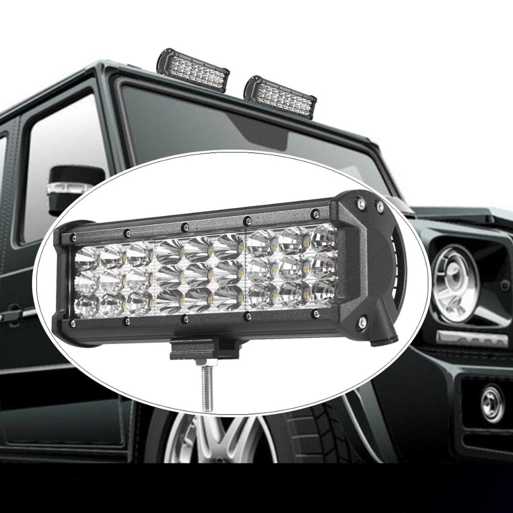 9INCH OFF ROAD LED WORK LIGHT BAR SPOT FLOOD COMBO DRIVING LAMP 12V 24V CAR TRUCK TRAILER SUV 4WD ATV WAGON AUXILIARY LIGHT BAR