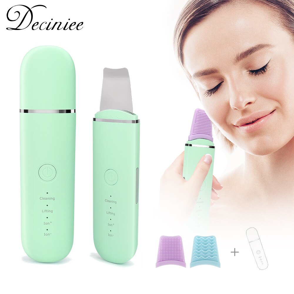 Ultrasonic Skin Scrubber Deep Face Cleaning Peeling Shovel Facial Pore Cleaner Skin Scrubber Lift Beauty Machine