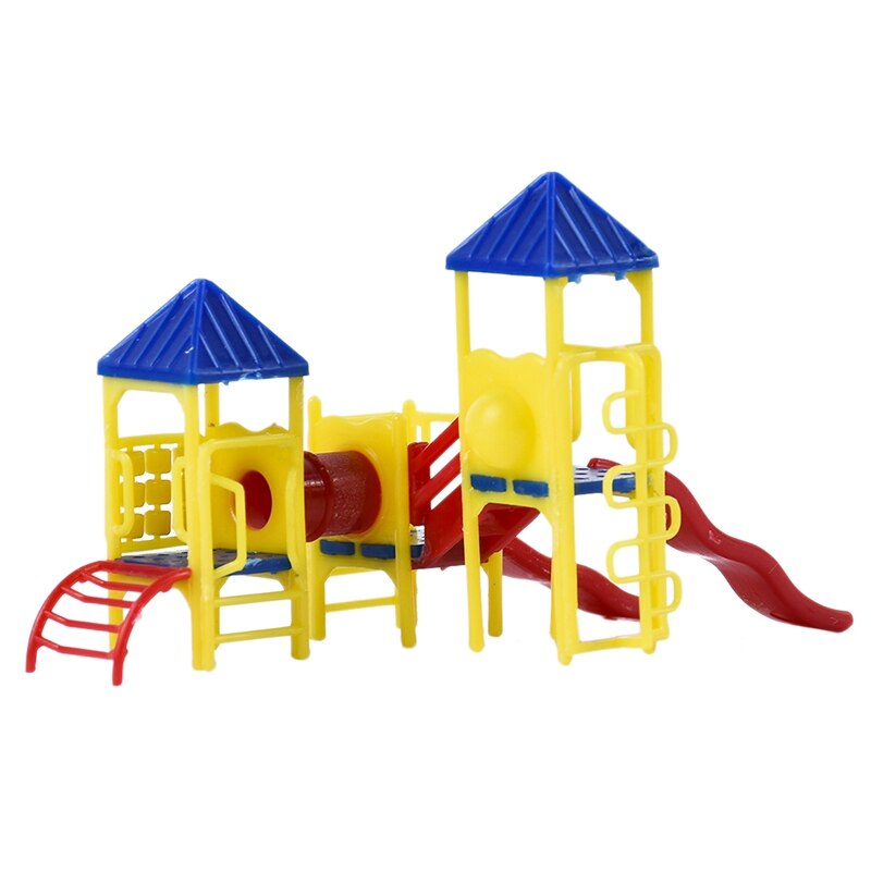 1:150 skala lekeplass utstyr modell sammen oppsett jernbane bygning: misligholde tittel