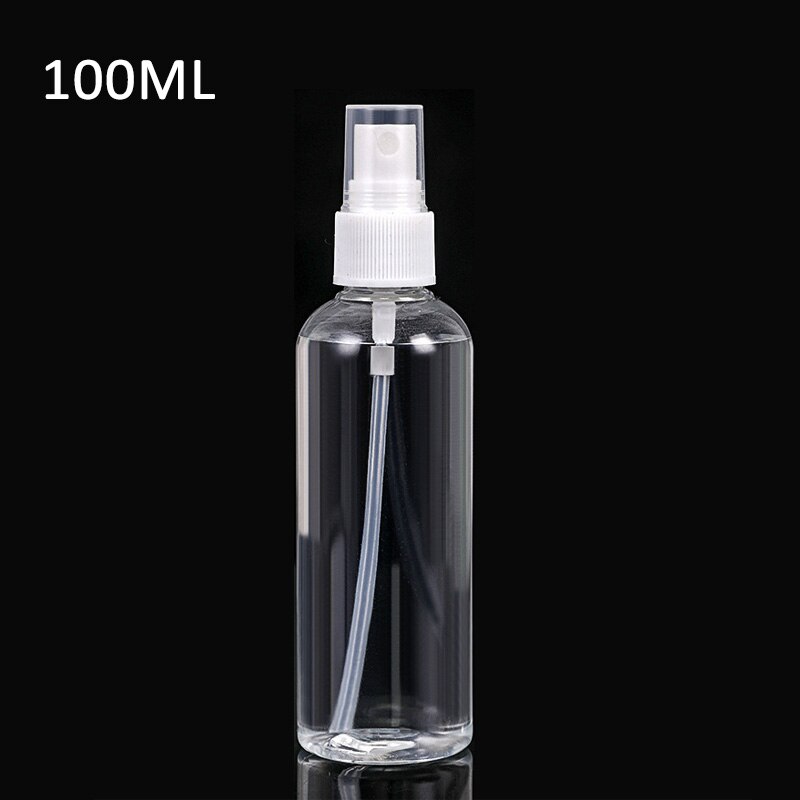 1Pcs 50ml/100ml/120ml Multi Purpose Air Spray Bottle Mini Perfume Atomizer Can for Fill Plastic Transparent Cosmetics Container: 100ml