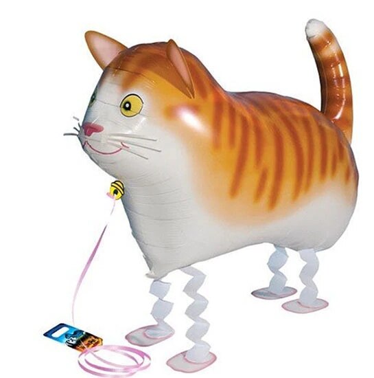 Ballon en aluminium en forme de chien, 1 pièce, jouet pour enfants, dessin animé, chat, carlin, chien, caniche, ballons à Air, décor de fête d&#39;anniversaire: cat