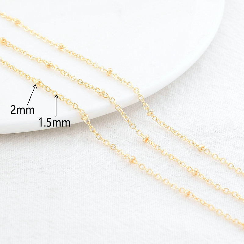 2 Meter 14K Goudkleurig Geplateerd Messing Hart Ovale Vorm Ketting Kettingen Sieraden Accessoires: GRIJS