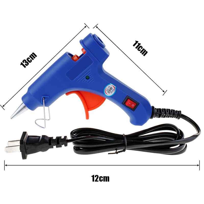 Mini Guns 20W Melt Glue GunIndustrial Thermo Electric Heat Temperature Repair Tool DIY With 7mm Glue Sticks