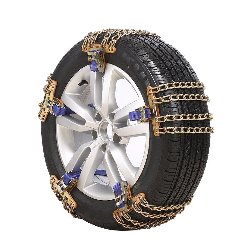 Cadena de nieve para coche, cadenas antideslizantes para neumáticos gruesos, herramienta Universal para romper el hielo, para invierno, barro, carretera, Seguridad, 1 unidad: Default Title
